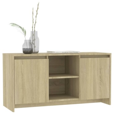 vidaXL Έπιπλο Τηλεόρασης Sonoma Δρυς 102x37,5x52,5cm Επεξεργ. Ξύλο