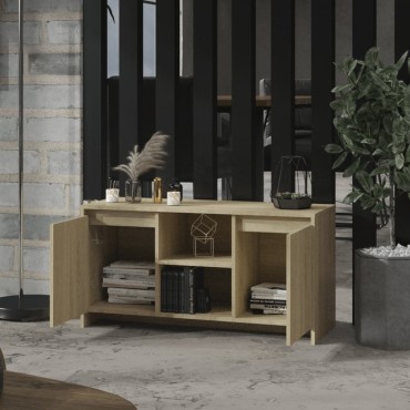 vidaXL Έπιπλο Τηλεόρασης Sonoma Δρυς 102x37,5x52,5cm Επεξεργ. Ξύλο
