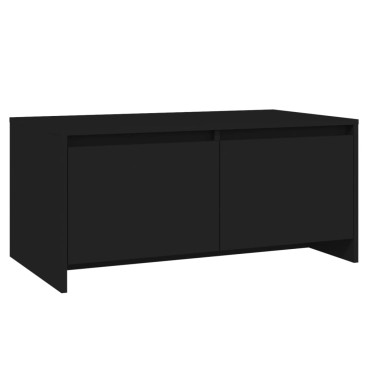 vidaXL Τραπεζάκι Σαλονιού Μαύρο 90x50x41,5cm Επεξεργασμένο Ξύλο 1 τεμ.