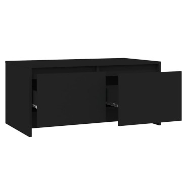 vidaXL Τραπεζάκι Σαλονιού Μαύρο 90x50x41,5cm Επεξεργασμένο Ξύλο 1 τεμ.