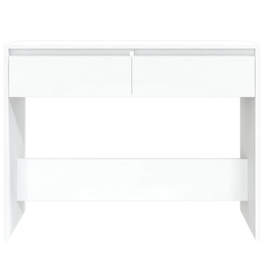 vidaXL Τραπέζι Κονσόλα Λευκό 100x35x76,5cm Επεξεργασμένο Ξύλο 1 τεμ.