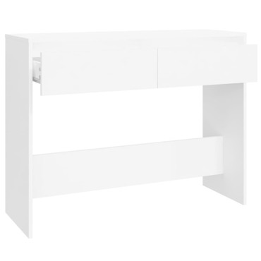 vidaXL Τραπέζι Κονσόλα Λευκό 100x35x76,5cm Επεξεργασμένο Ξύλο 1 τεμ.