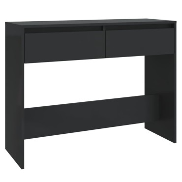 vidaXL Τραπέζι Κονσόλα Μαύρο 100x35x76,5cm Επεξεργασμένο Ξύλο 1 τεμ.