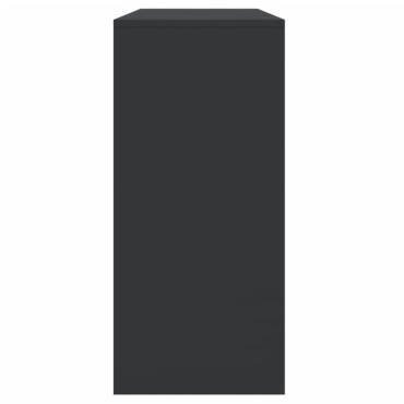 vidaXL Τραπέζι Κονσόλα Μαύρο 100x35x76,5cm Επεξεργασμένο Ξύλο 1 τεμ.