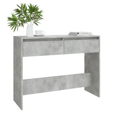 vidaXL Τραπεζάκι κονσόλα Γκρι Σκυρ. 100x35x76,5cm Επεξεργασμένο Ξύλο 1 τεμ.
