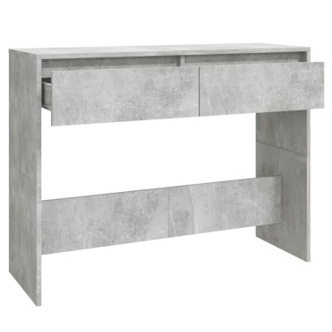 vidaXL Τραπεζάκι κονσόλα Γκρι Σκυρ. 100x35x76,5cm Επεξεργασμένο Ξύλο 1 τεμ.