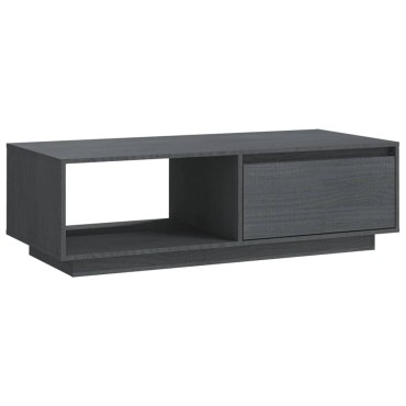 vidaXL Τραπεζάκι Σαλονιού Γκρι 110x50x33,5cm από Μασίφ Ξύλο Πεύκου 1 τεμ.