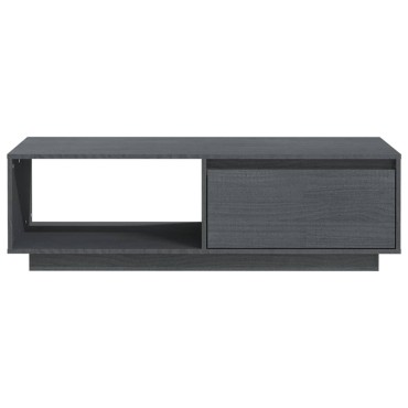 vidaXL Τραπεζάκι Σαλονιού Γκρι 110x50x33,5cm από Μασίφ Ξύλο Πεύκου 1 τεμ.