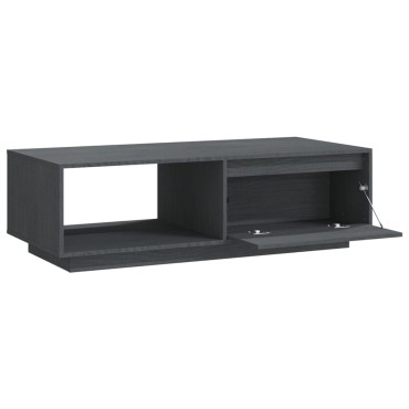 vidaXL Τραπεζάκι Σαλονιού Γκρι 110x50x33,5cm από Μασίφ Ξύλο Πεύκου 1 τεμ.