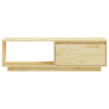 vidaXL Έπιπλο Τηλεόρασης 110x30x33,5cm από Μασίφ Ξύλο Πεύκου