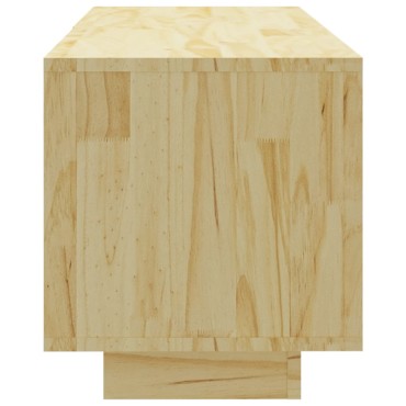 vidaXL Έπιπλο Τηλεόρασης 110x30x33,5cm από Μασίφ Ξύλο Πεύκου
