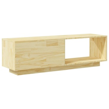 vidaXL Έπιπλο Τηλεόρασης 110x30x33,5cm από Μασίφ Ξύλο Πεύκου