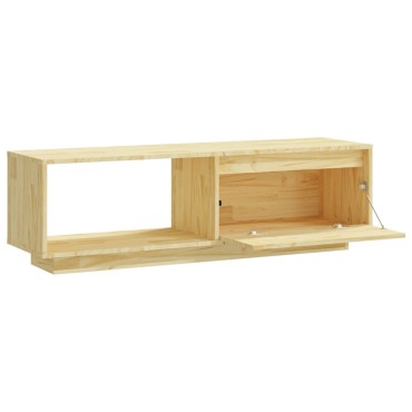 vidaXL Έπιπλο Τηλεόρασης 110x30x33,5cm από Μασίφ Ξύλο Πεύκου