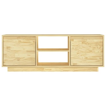 vidaXL Έπιπλο Τηλεόρασης 110x30x40cm από Μασίφ Ξύλο Πεύκου