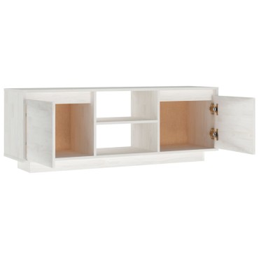 vidaXL Έπιπλο Τηλεόρασης 110x30x40cm από Μασίφ Ξύλο Πεύκου