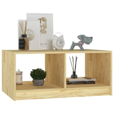 vidaXL Τραπεζάκι Σαλονιού 75x50x33,5cm από Μασίφ Ξύλο Πεύκου 1 τεμ.