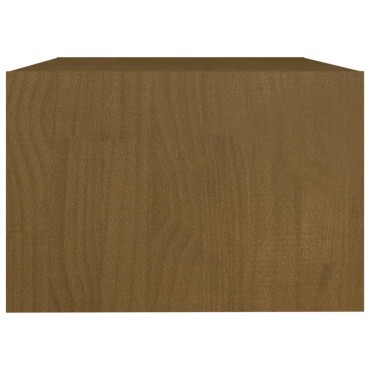 vidaXL Τραπεζάκι Σαλονιού Καφέ Μελί 75x50x33,5cm Μασίφ Ξύλο Πεύκου 1 τεμ.