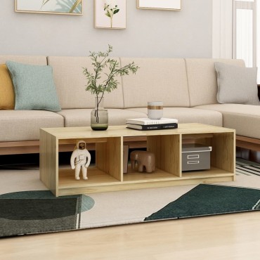 vidaXL Τραπεζάκι Σαλονιού 110x50x34cm από Μασίφ Ξύλο Πεύκου 1 τεμ.