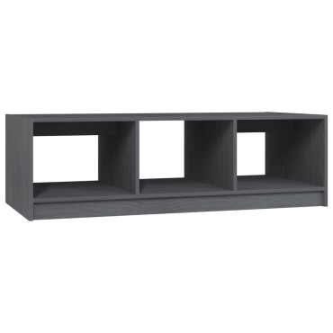 vidaXL Τραπεζάκι Σαλονιού Γκρι 110x50x34cm από Μασίφ Ξύλο Πεύκου 1 τεμ.