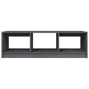 vidaXL Τραπεζάκι Σαλονιού Γκρι 110x50x34cm από Μασίφ Ξύλο Πεύκου 1 τεμ.