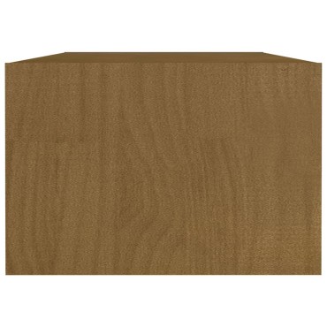 vidaXL Τραπεζάκι Σαλονιού Καφέ Μελί 110x50x34cm από Μασίφ Ξύλο Πεύκου 1 τεμ.