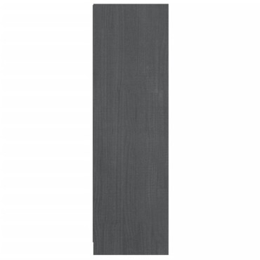 vidaXL Βιβλιοθήκη/Διαχωρ. Χώρου Γκρι 36x33x110cm Μασίφ Ξύλο Πεύκου 1 τεμ.