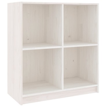 vidaXL Μπουφές Λευκός 70x33x76cm από Μασίφ Ξύλο Πεύκου 1 τεμ.