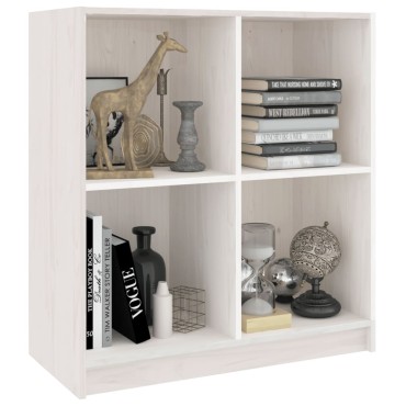 vidaXL Μπουφές Λευκός 70x33x76cm από Μασίφ Ξύλο Πεύκου 1 τεμ.