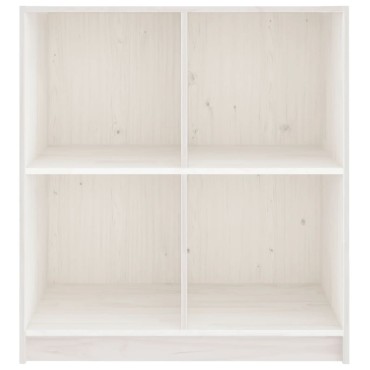 vidaXL Μπουφές Λευκός 70x33x76cm από Μασίφ Ξύλο Πεύκου 1 τεμ.