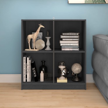 vidaXL Μπουφές Γκρι 70x33x76cm από Μασίφ Ξύλο Πεύκου 1 τεμ.