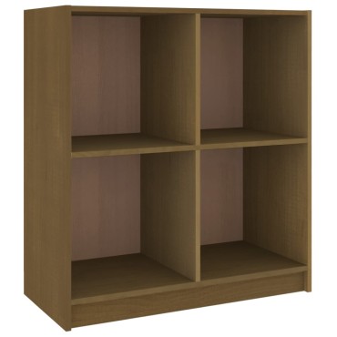 vidaXL Μπουφές Καφέ Μελί 70x33x76cm από Μασίφ Ξύλο Πεύκου 1 τεμ.