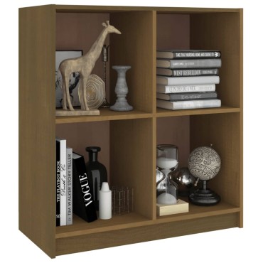 vidaXL Μπουφές Καφέ Μελί 70x33x76cm από Μασίφ Ξύλο Πεύκου 1 τεμ.