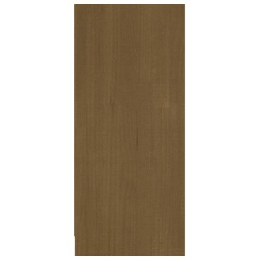 vidaXL Μπουφές Καφέ Μελί 70x33x76cm από Μασίφ Ξύλο Πεύκου 1 τεμ.