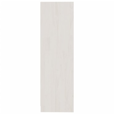 vidaXL Βιβλιοθήκη Λευκή 70x33x110cm από Μασίφ Ξύλο Πεύκου 1 τεμ.