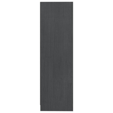 vidaXL Βιβλιοθήκη Γκρι 70x33x110cm από Μασίφ Ξύλο Πεύκου 1 τεμ.