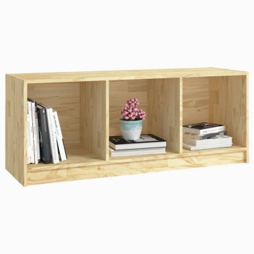 vidaXL Έπιπλο Τηλεόρασης 104x33x41cm από Μασίφ Ξύλο Πεύκου