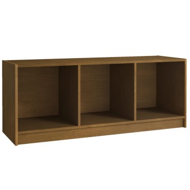 vidaXL Έπιπλο Τηλεόρασης Καφέ Μελί 104x33x41cm από Μασίφ Ξύλο Πεύκου