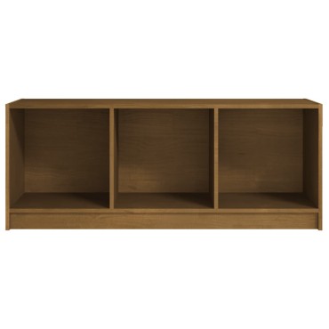 vidaXL Έπιπλο Τηλεόρασης Καφέ Μελί 104x33x41cm από Μασίφ Ξύλο Πεύκου