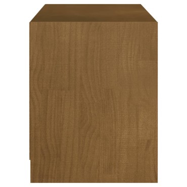 vidaXL Έπιπλο Τηλεόρασης Καφέ Μελί 104x33x41cm από Μασίφ Ξύλο Πεύκου