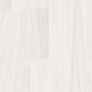 vidaXL Πλαίσιο Κρεβατιού Λευκό 75x190cm Μασίφ Ξύλο Small Single 1 τεμ. - Μονό