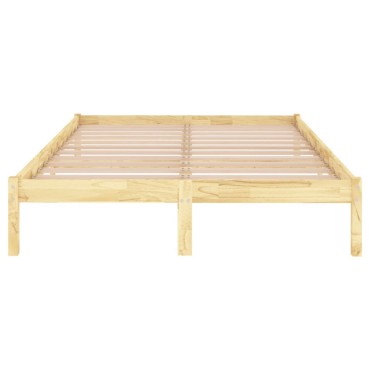 vidaXL Πλαίσιο Κρεβατιού 120x190cm από Μασίφ Ξύλο Small Double 1 τεμ. - Μονό