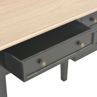 280071 vidaXL Writing Desk Black 109,5x45x77,5cm Wood 1 τεμ.