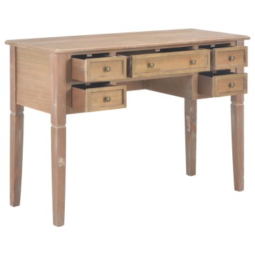 280072 vidaXL Writing Desk Brown 109,5x45x77,5cm Wood 1 τεμ.