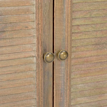 vidaXL Μπουφές Ψηλός Λευκός 60x30x80cm από Μασίφ Ξύλο 1 τεμ.