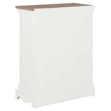 vidaXL Μπουφές Ψηλός Λευκός 60x30x80cm από Μασίφ Ξύλο 1 τεμ.