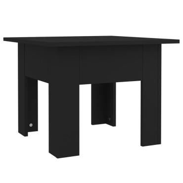 vidaXL Τραπεζάκι Σαλονιού Μαύρο 55x55x42cm Επεξεργασμένο Ξύλο 1 τεμ.