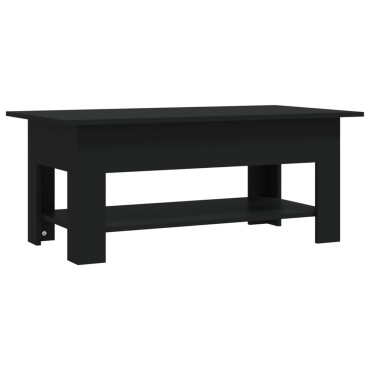 vidaXL Τραπεζάκι Σαλονιού Μαύρο 102x55x42cm από Επεξεργ. Ξύλο 1 τεμ.