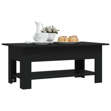 vidaXL Τραπεζάκι Σαλονιού Μαύρο 102x55x42cm από Επεξεργ. Ξύλο 1 τεμ.