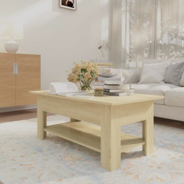 vidaXL Τραπεζάκι Σαλονιού Sonoma Δρυς 102x55x42cm Επεξεργασμένο Ξύλο 1 τεμ.