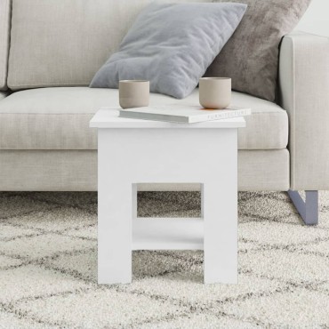 vidaXL Τραπεζάκι Σαλονιού Λευκό 40x40x42cm από Συνθετικό Ξύλο 1 τεμ.